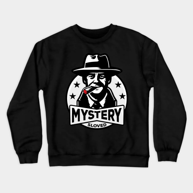 Spy Detective Mystery design Crewneck Sweatshirt by GrafiqueDynasty